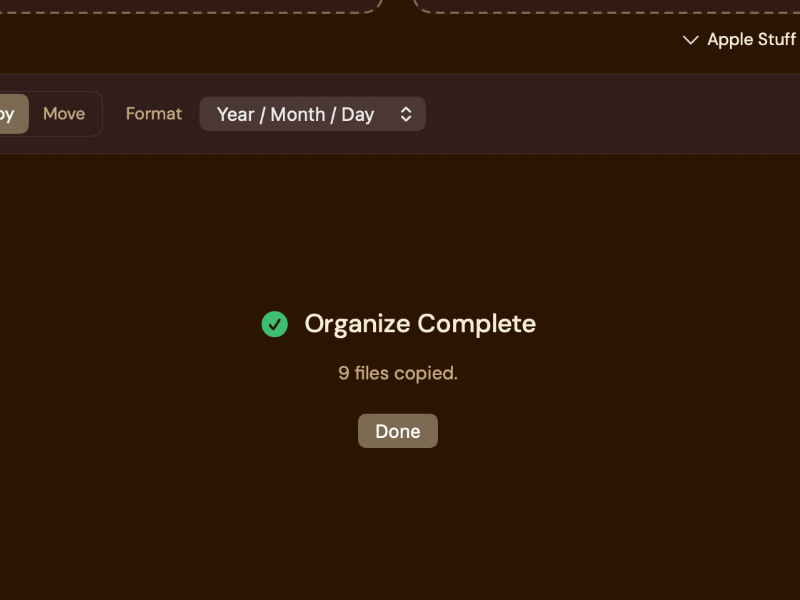 Completion card
