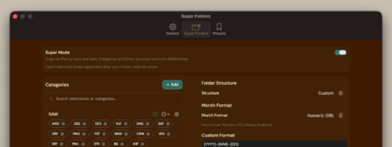 Squirrel Super Mode toggle