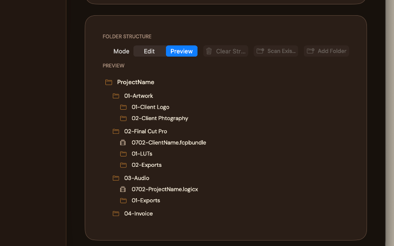 Scaffold preview placeholder